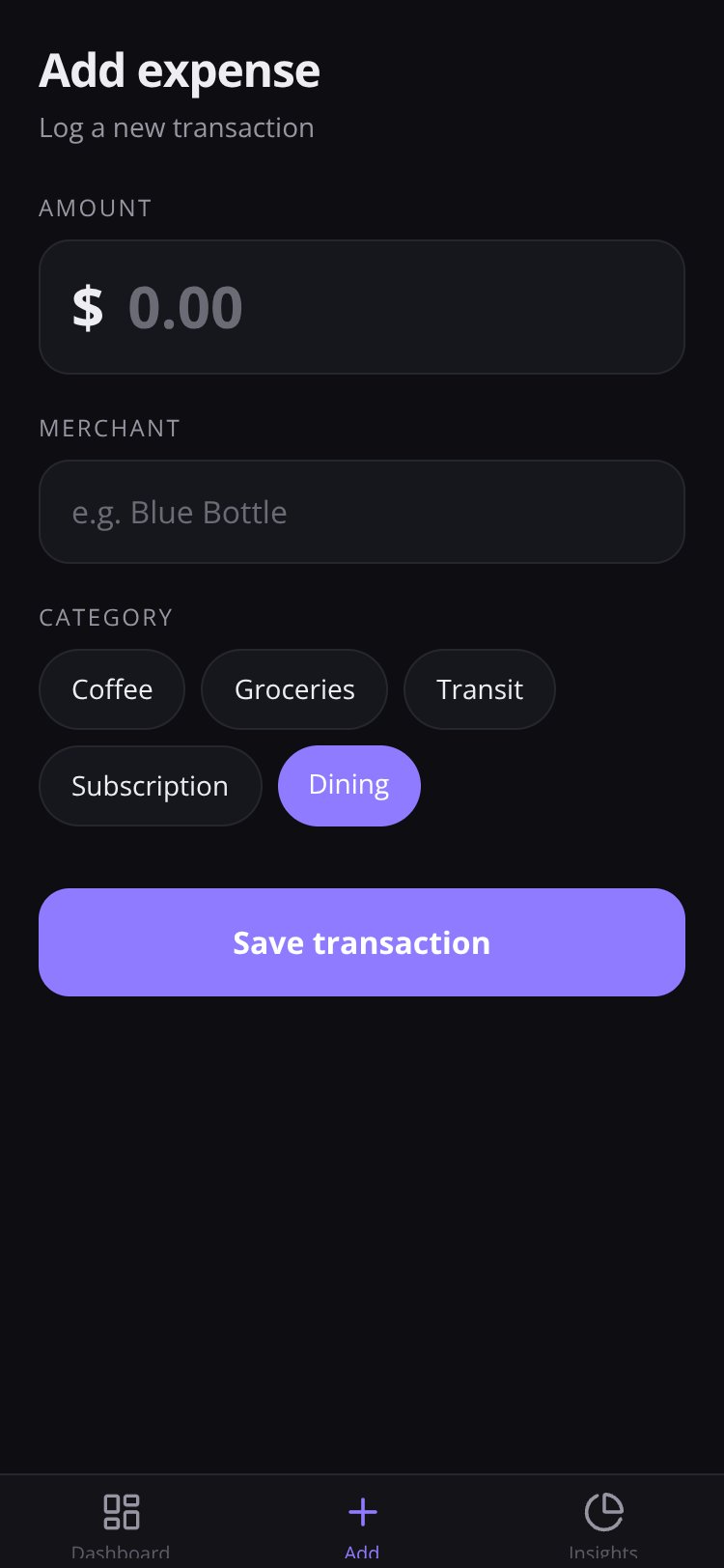 Ledger screen 3