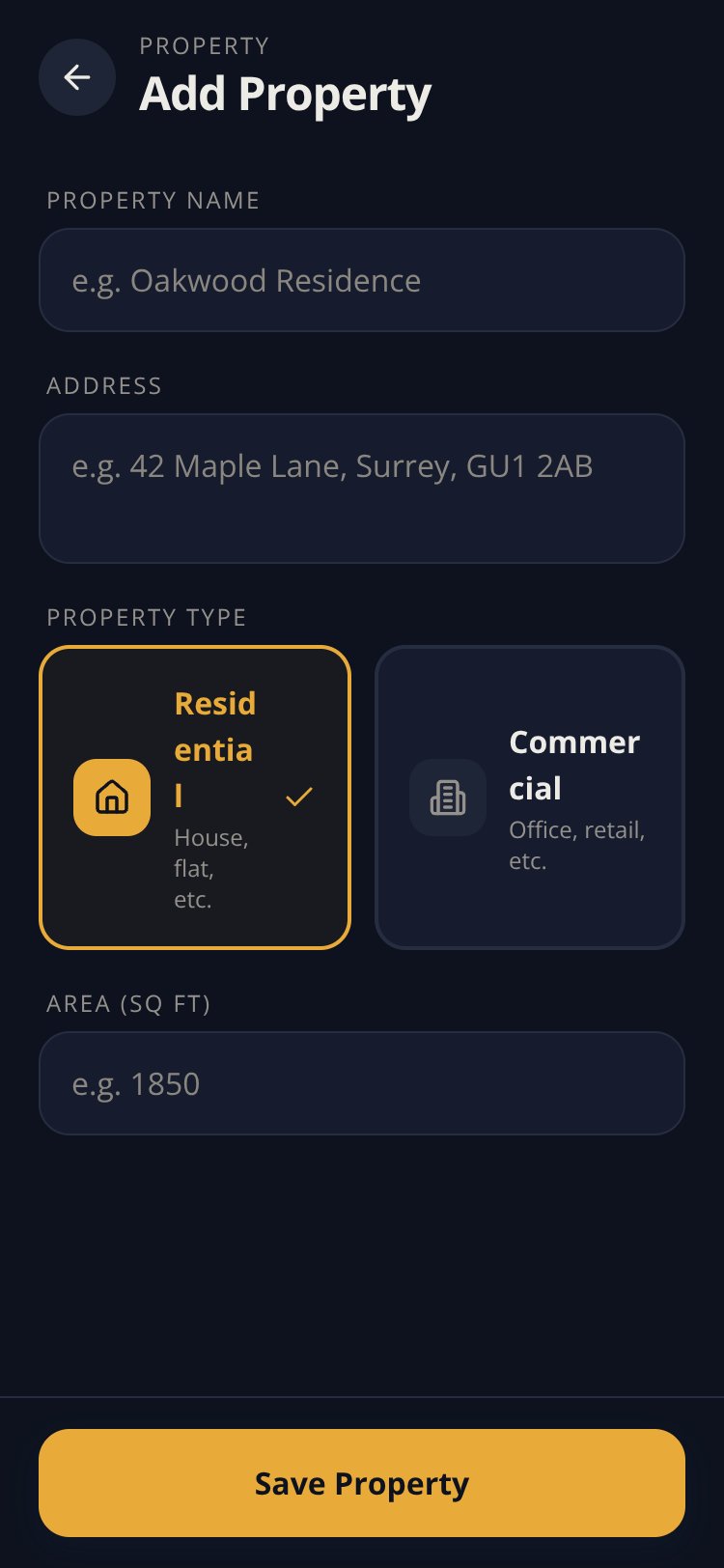 InspectPro screen 1