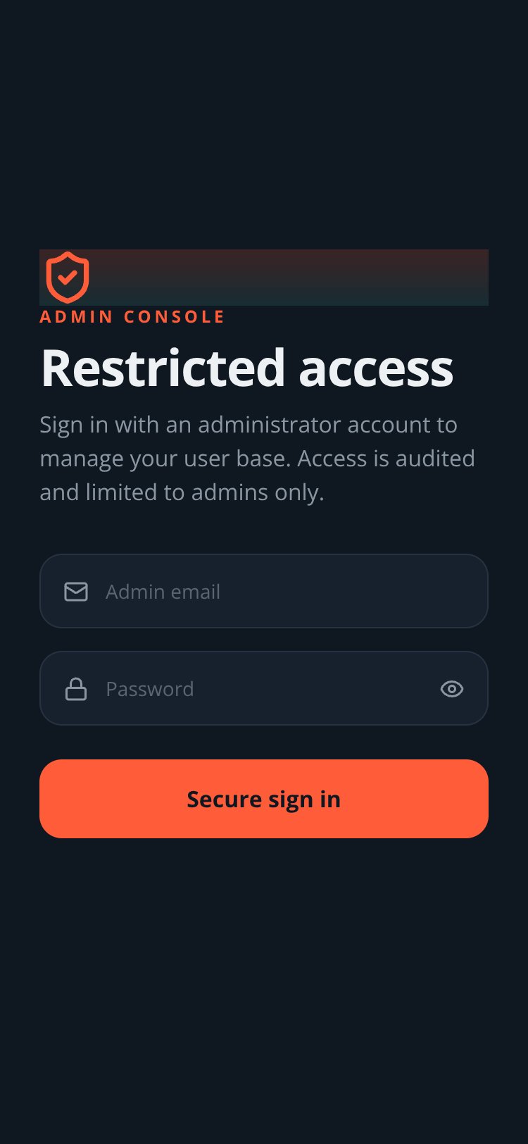 Adminift screen 1