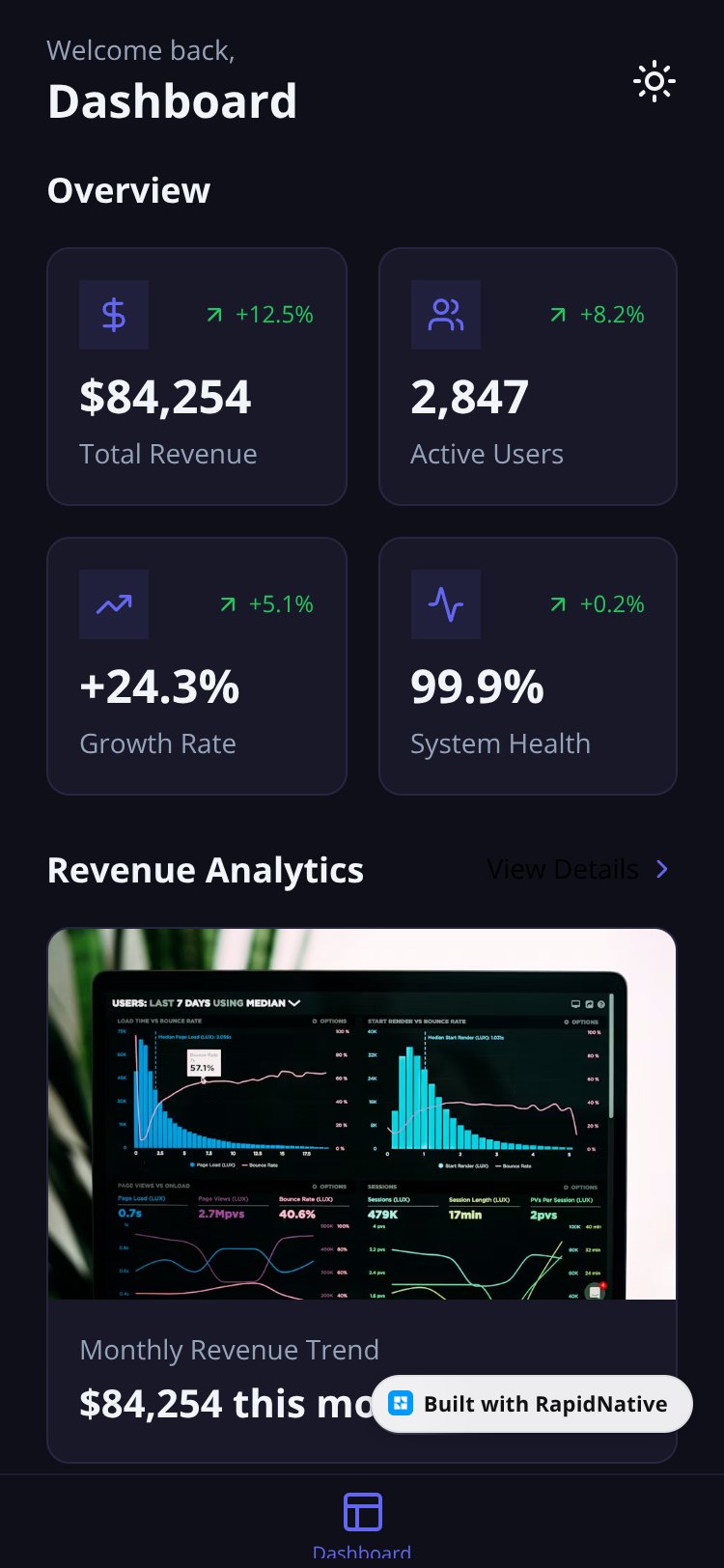 SaaSApp screen 1