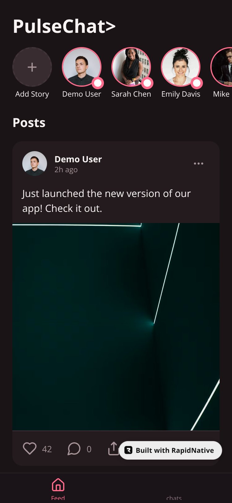PulseChat> screen 5