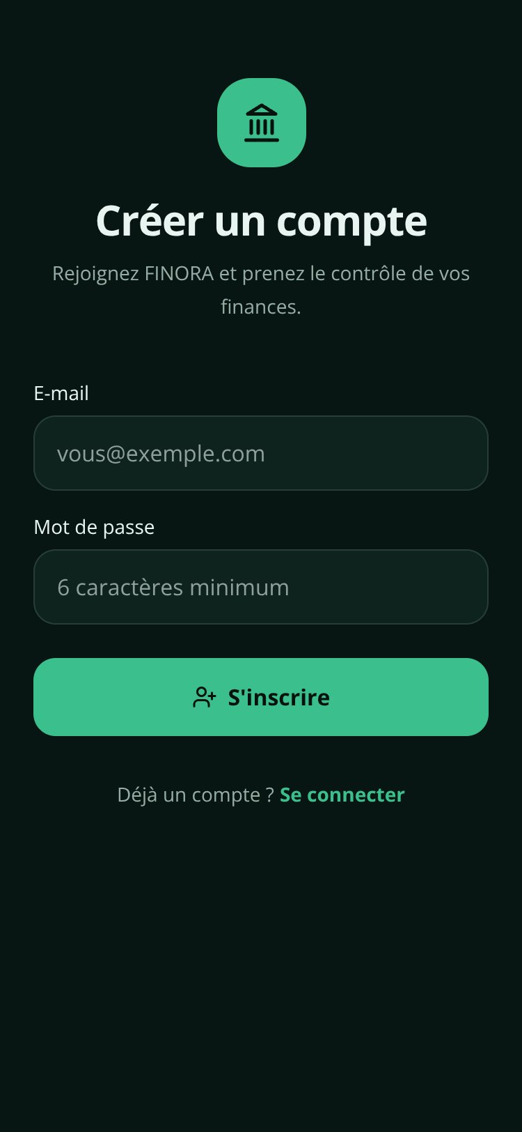 FINORA screen 1