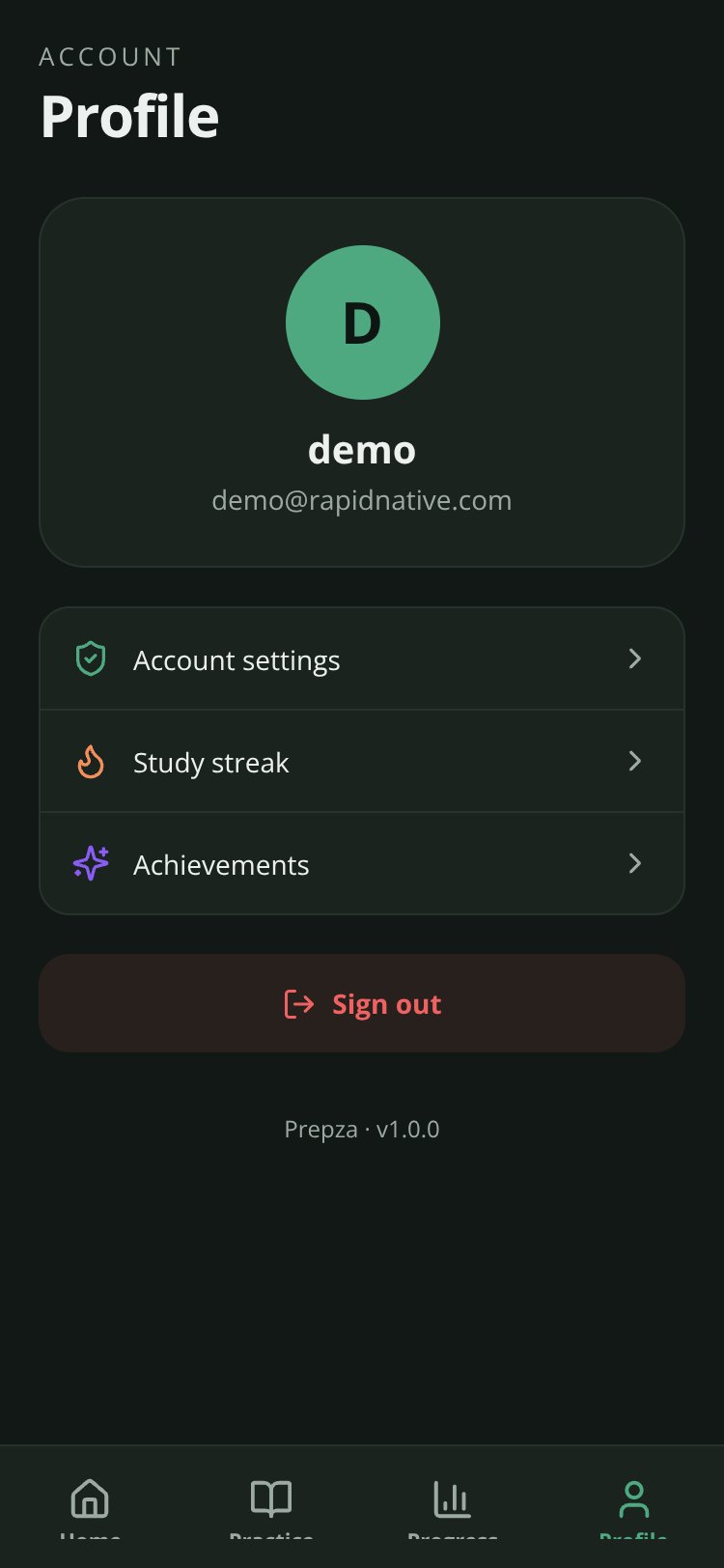 Prepza screen 3
