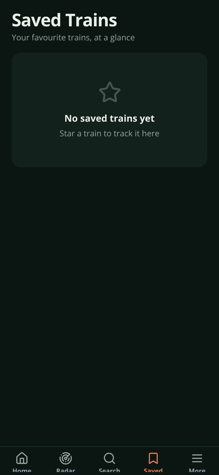 Rail Radar screen 5
