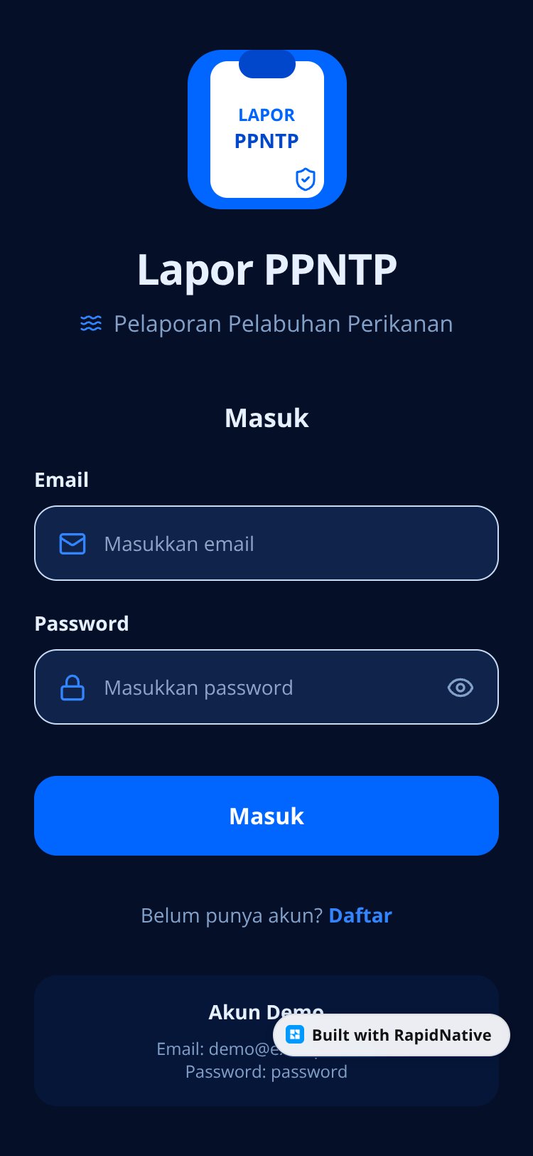 Lapor PPNTP screen 4