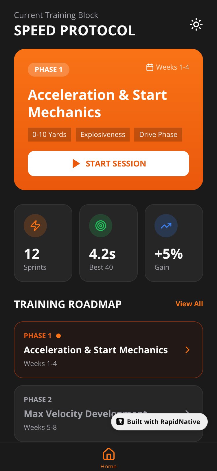 GridIron Fit screen 1