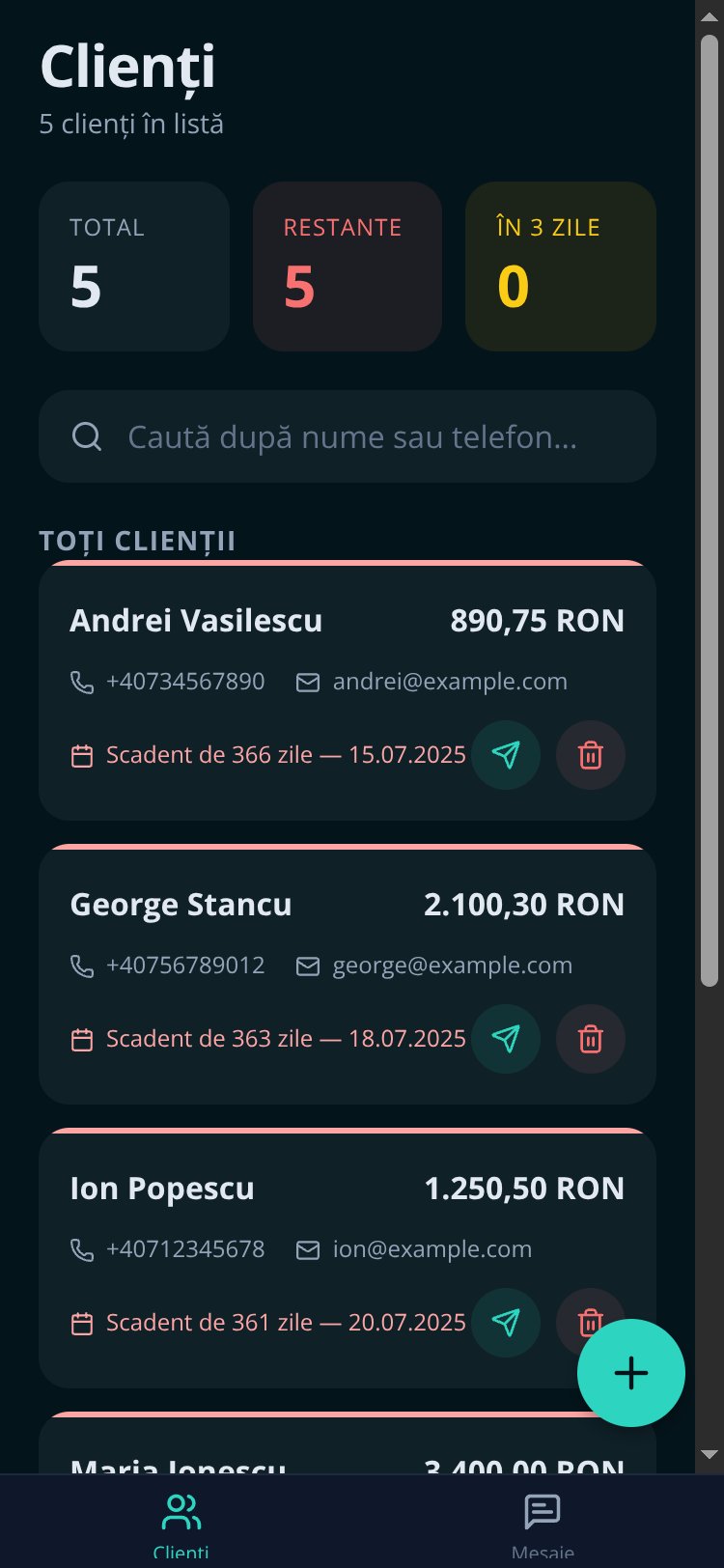 SMS Clienti screen 2