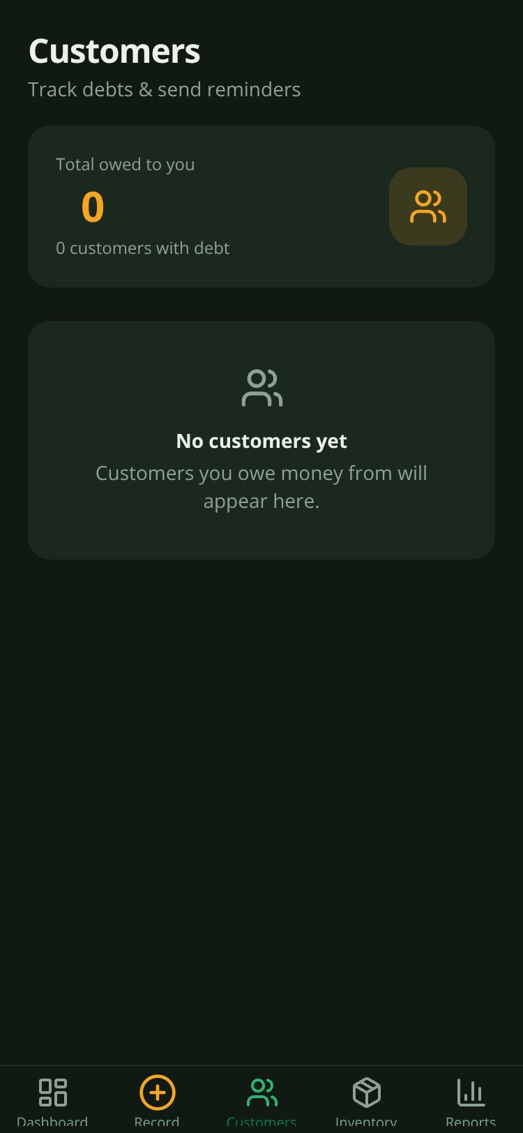BizMate NG screen 5