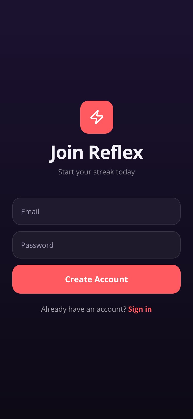 Reflex screen 2
