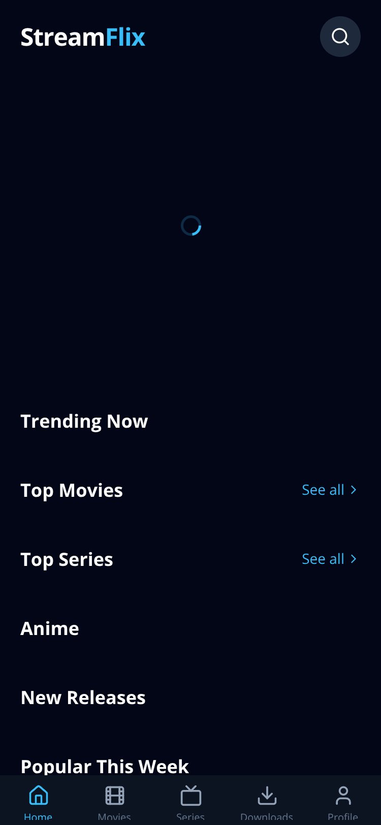 RapidNative App screen 2