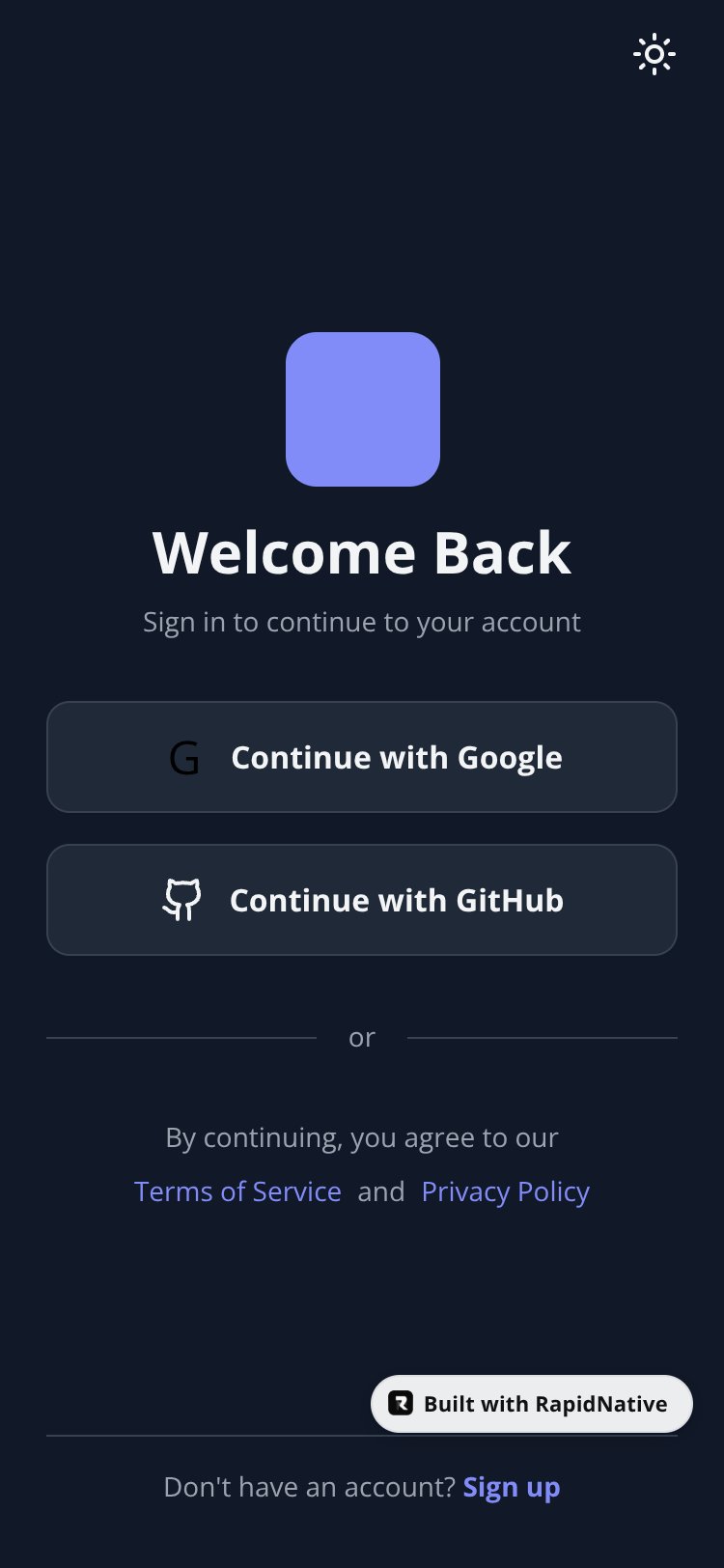 FitTrack screen 1