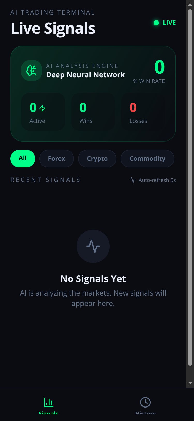 AI Trade Signals screen 1
