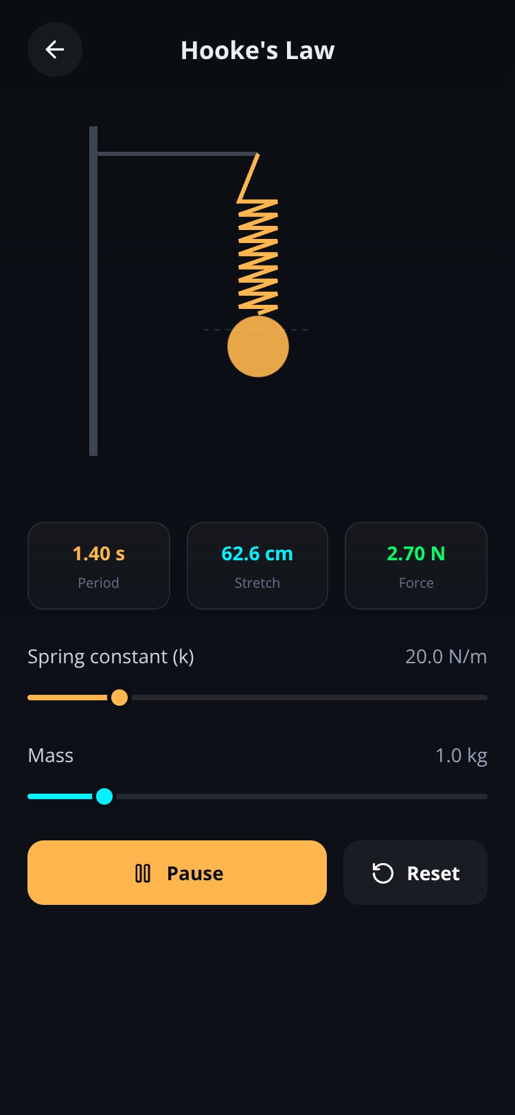 Virtual Physics Lab screen 5