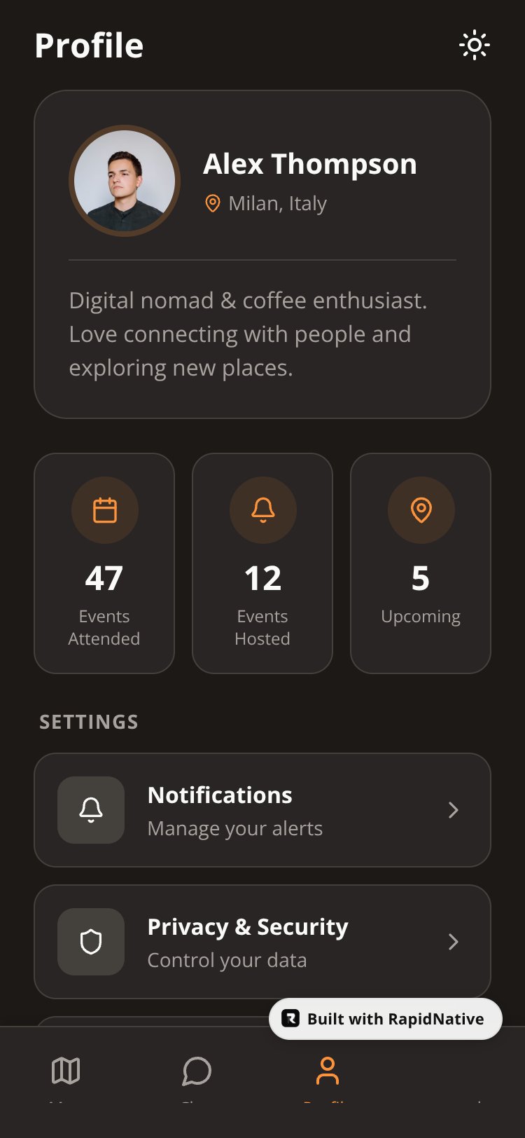 GatherMap screen 3