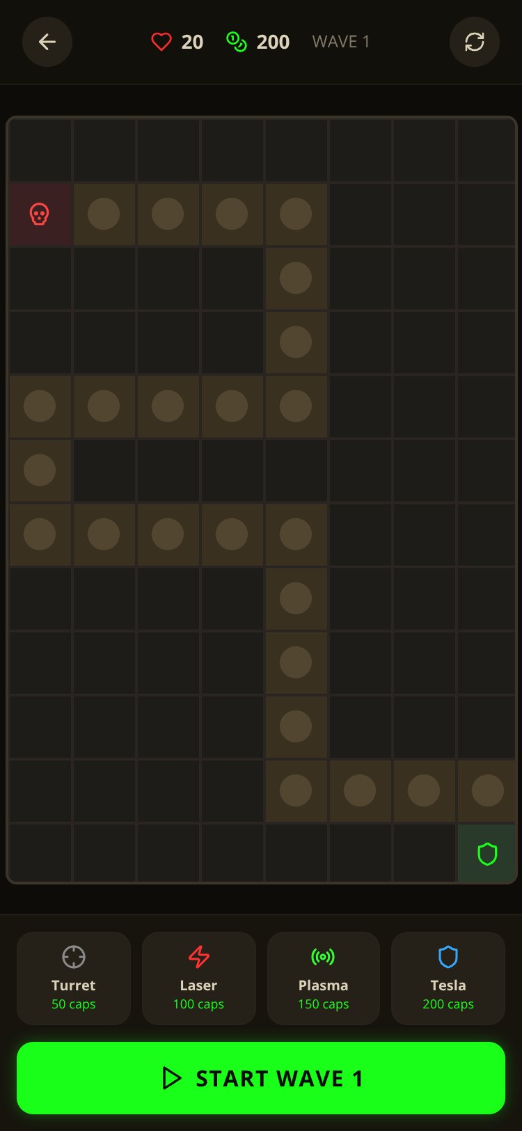 Vault Defender screen 1
