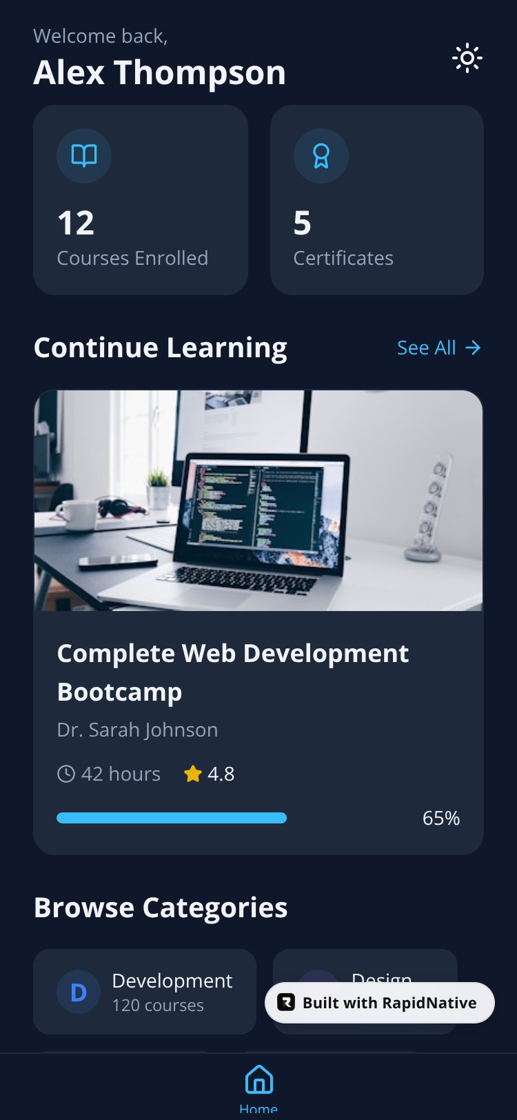 EduLearn Pro screen 1