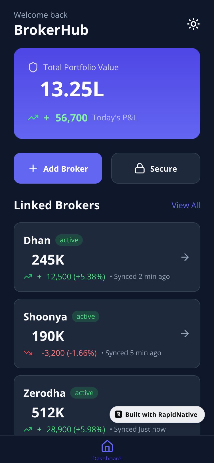 BrokerPortfolio screen 3