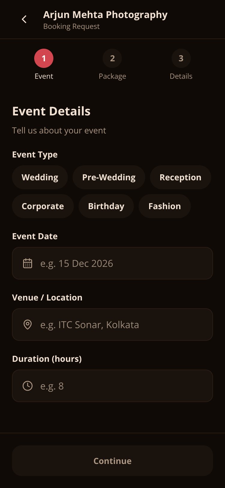 ShaadiShoot screen 4