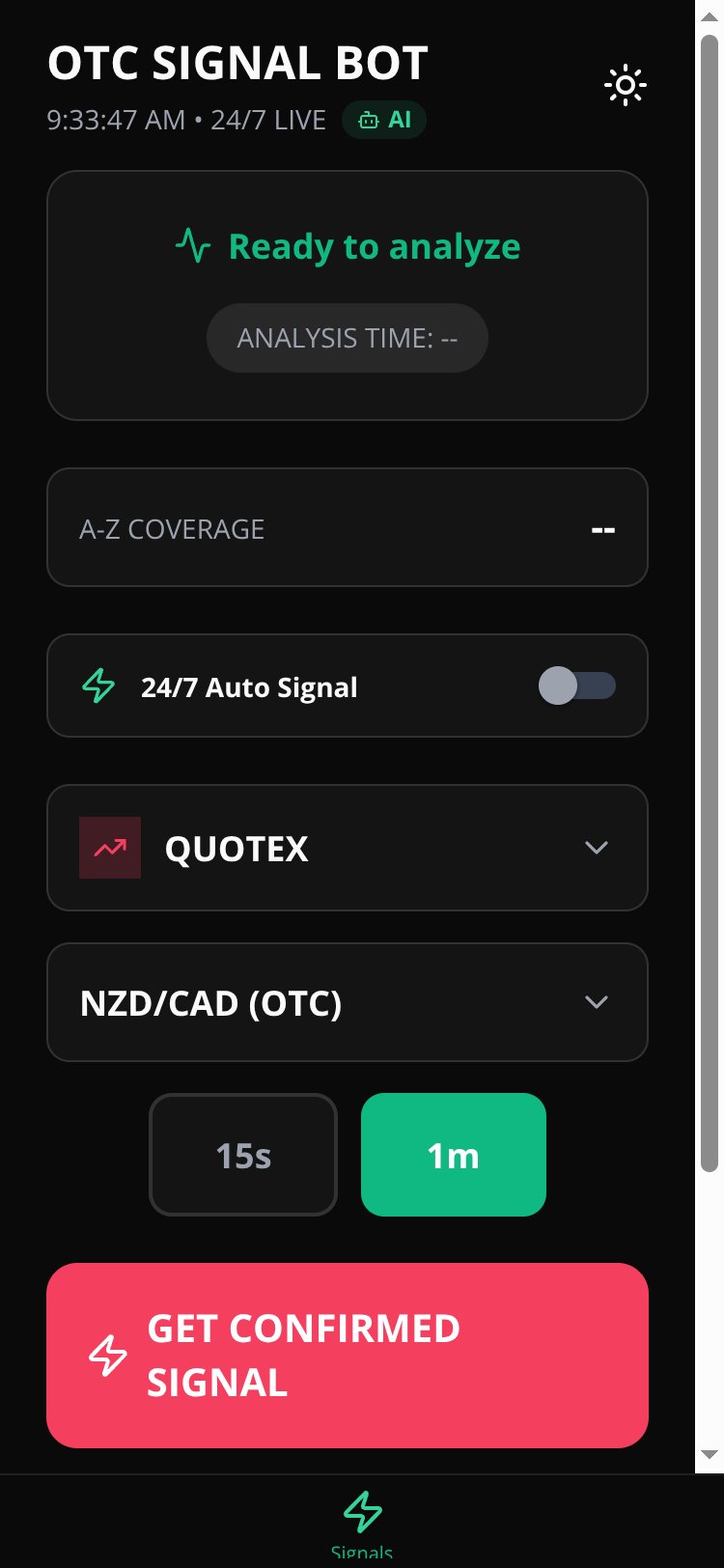 Quotex OTC Signal Pro Copy screen 1