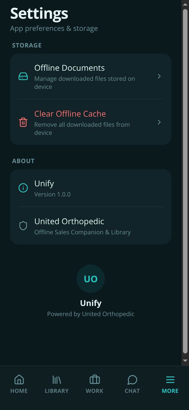 Unify screen 3