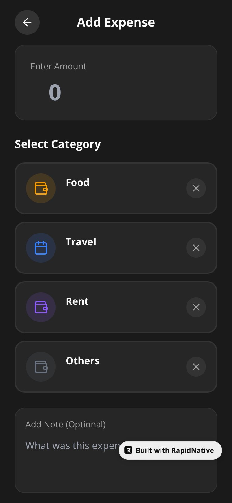 Pocket Hisaab screen 2