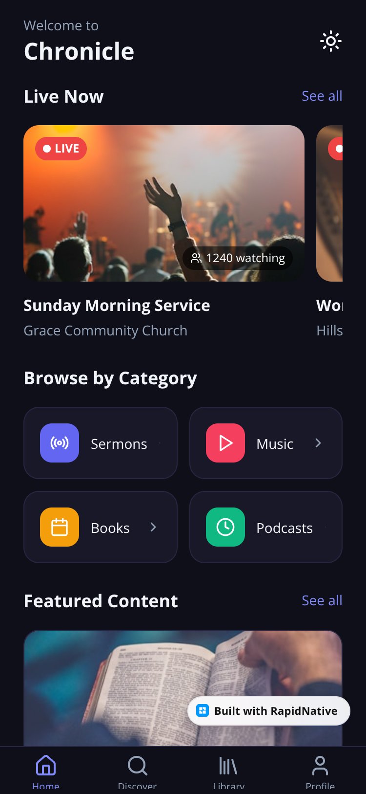 Chronicle screen 1