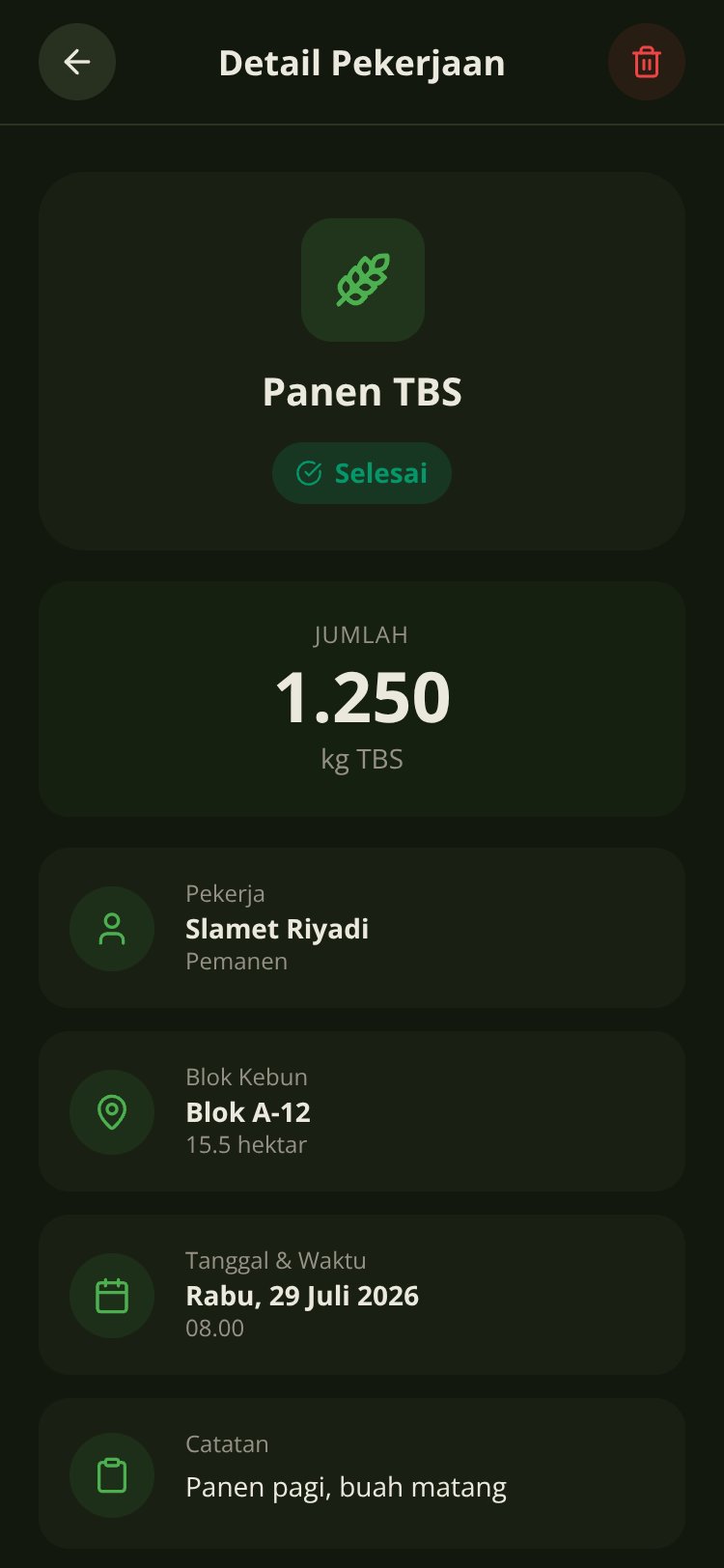 SawitTrack screen 3