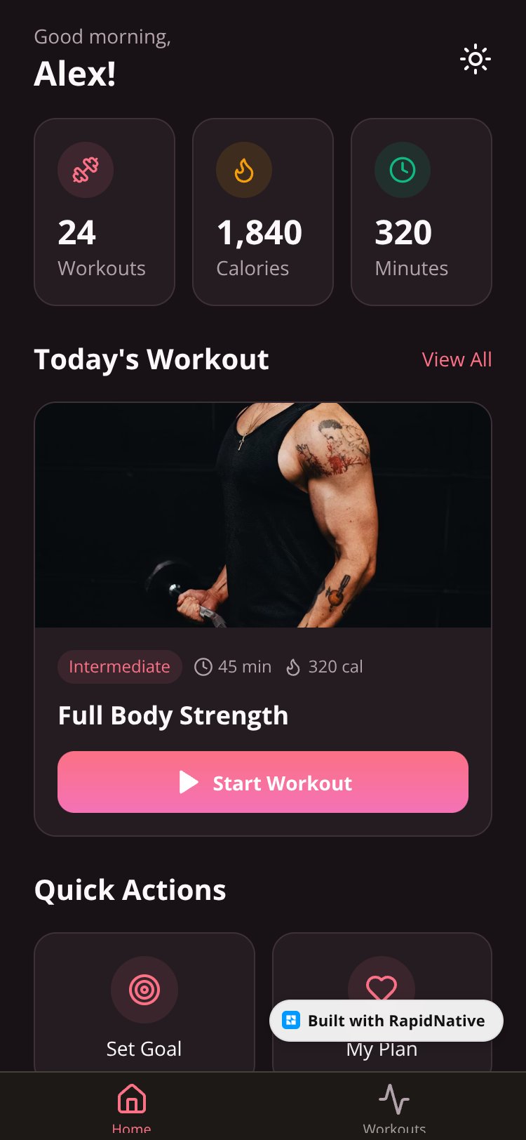 FitPulse Pro screen 2
