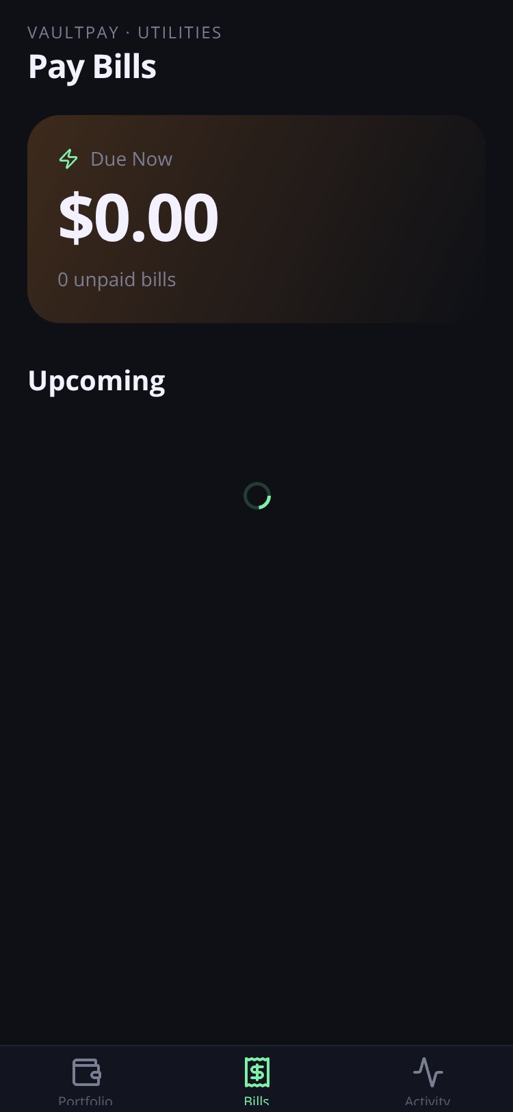 VaultPay screen 3
