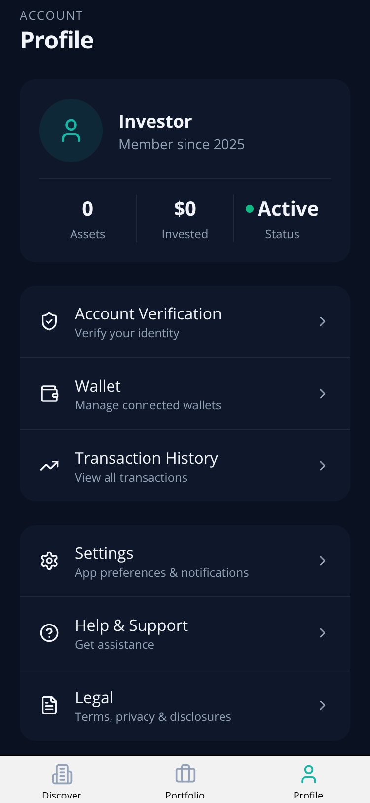 TokenVest screen 3