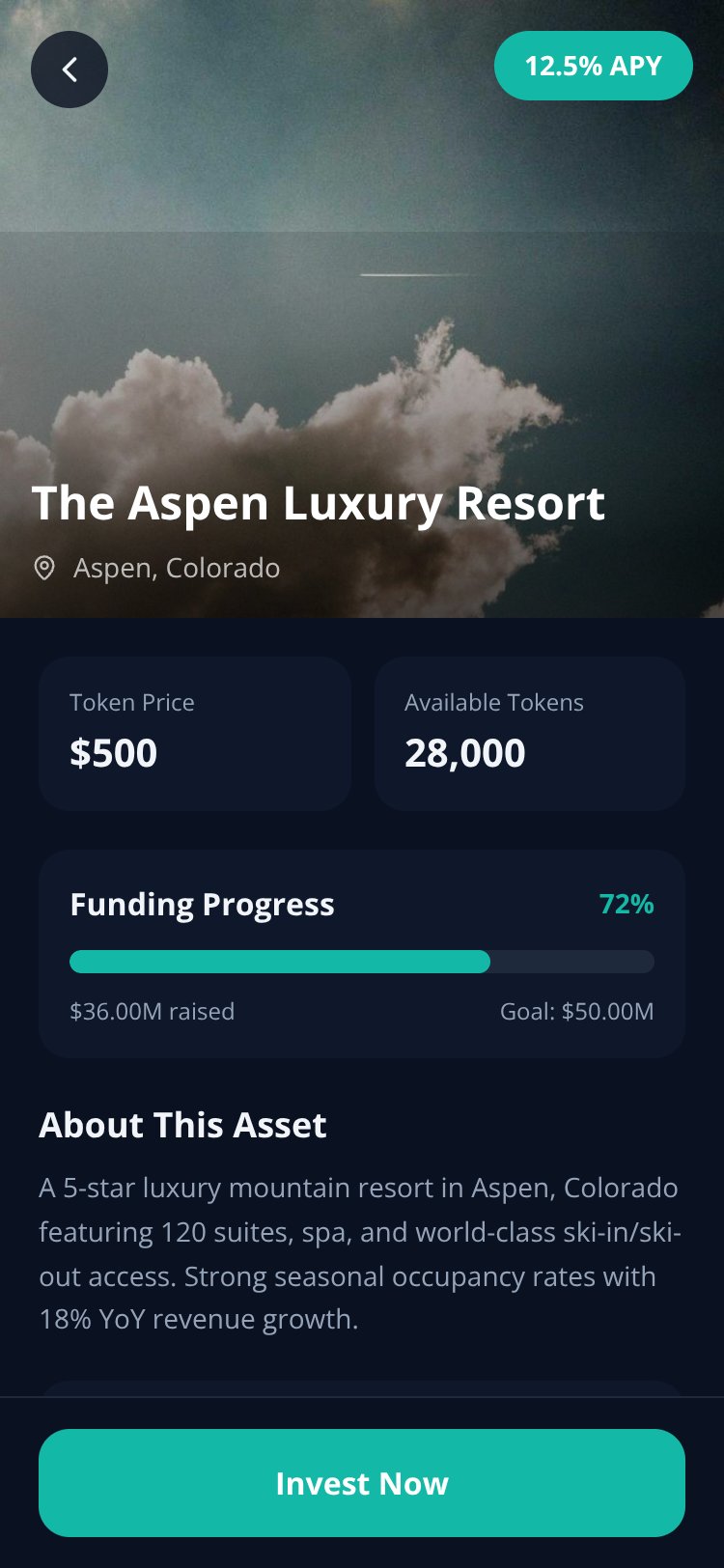 TokenVest screen 4