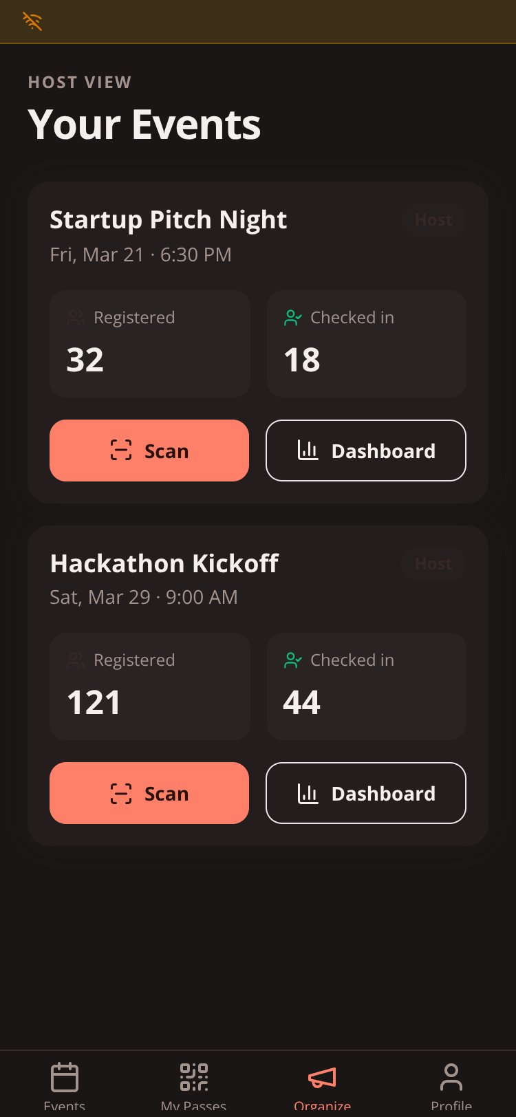 RapidNative App screen 2