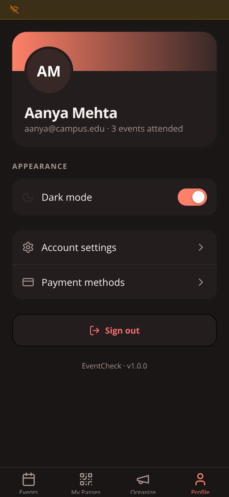 RapidNative App screen 3