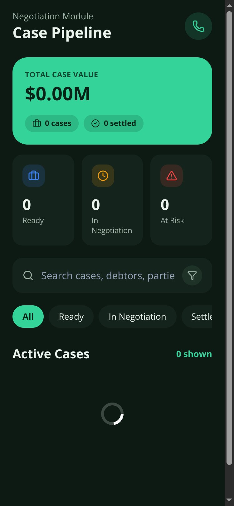 CaseFlow screen 2