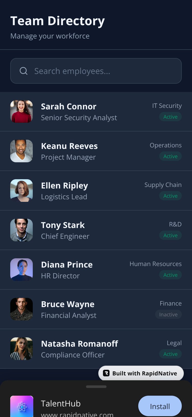 TalentHub screen 5