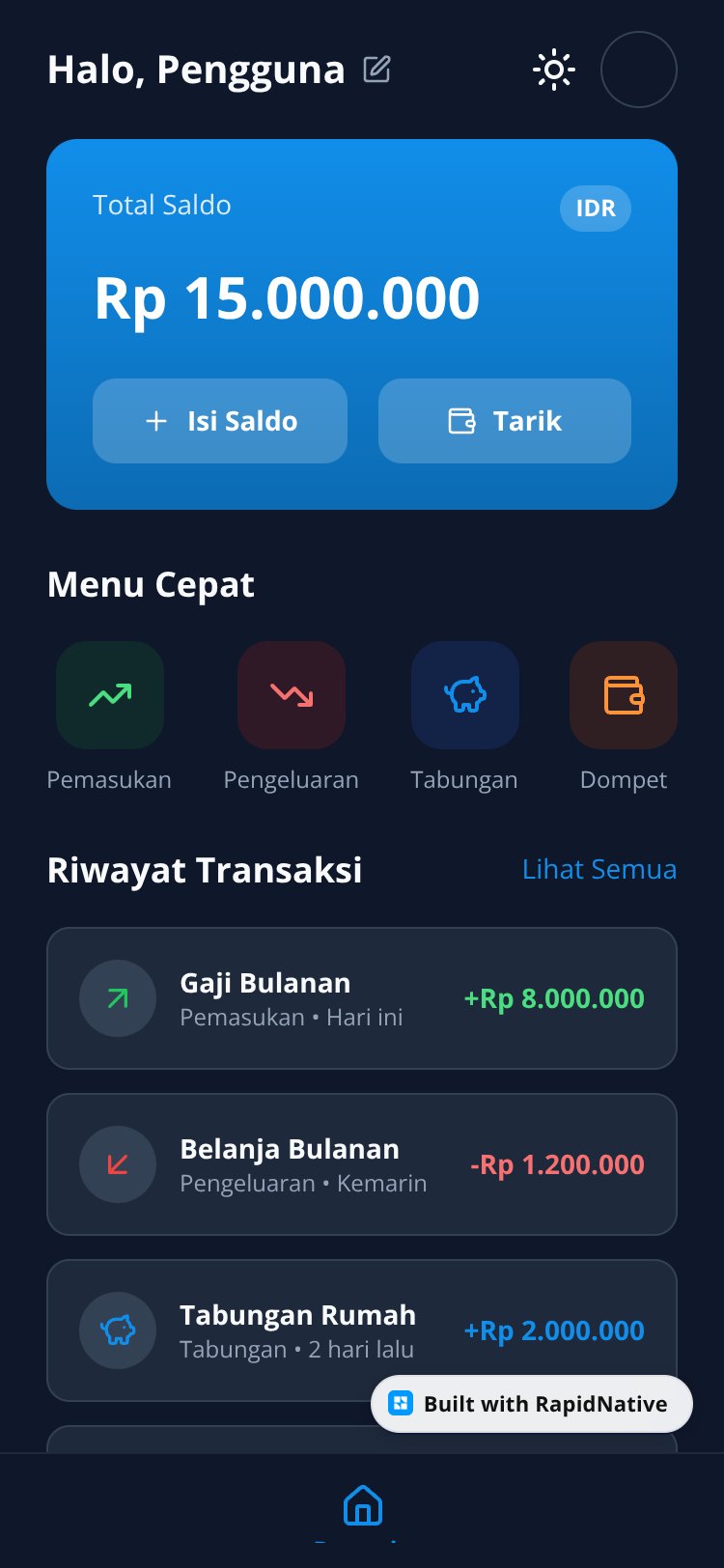 SenApp screen 1