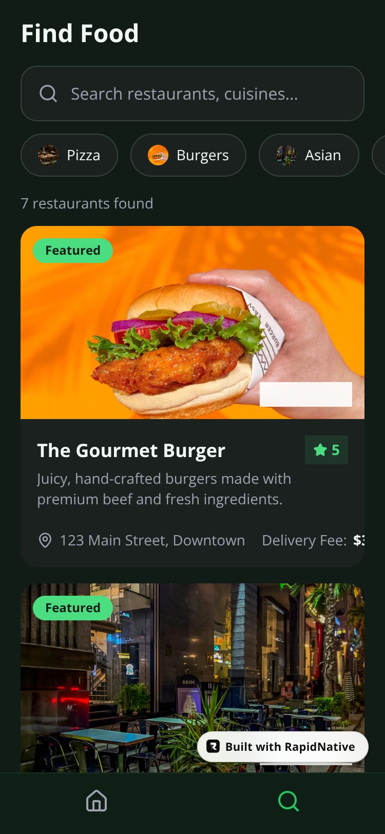 QuickBite screen 4
