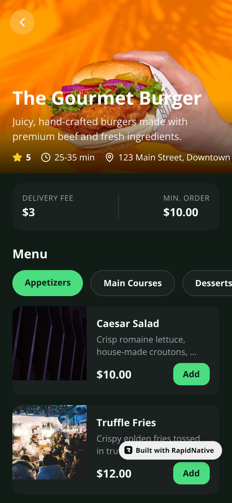 QuickBite screen 5