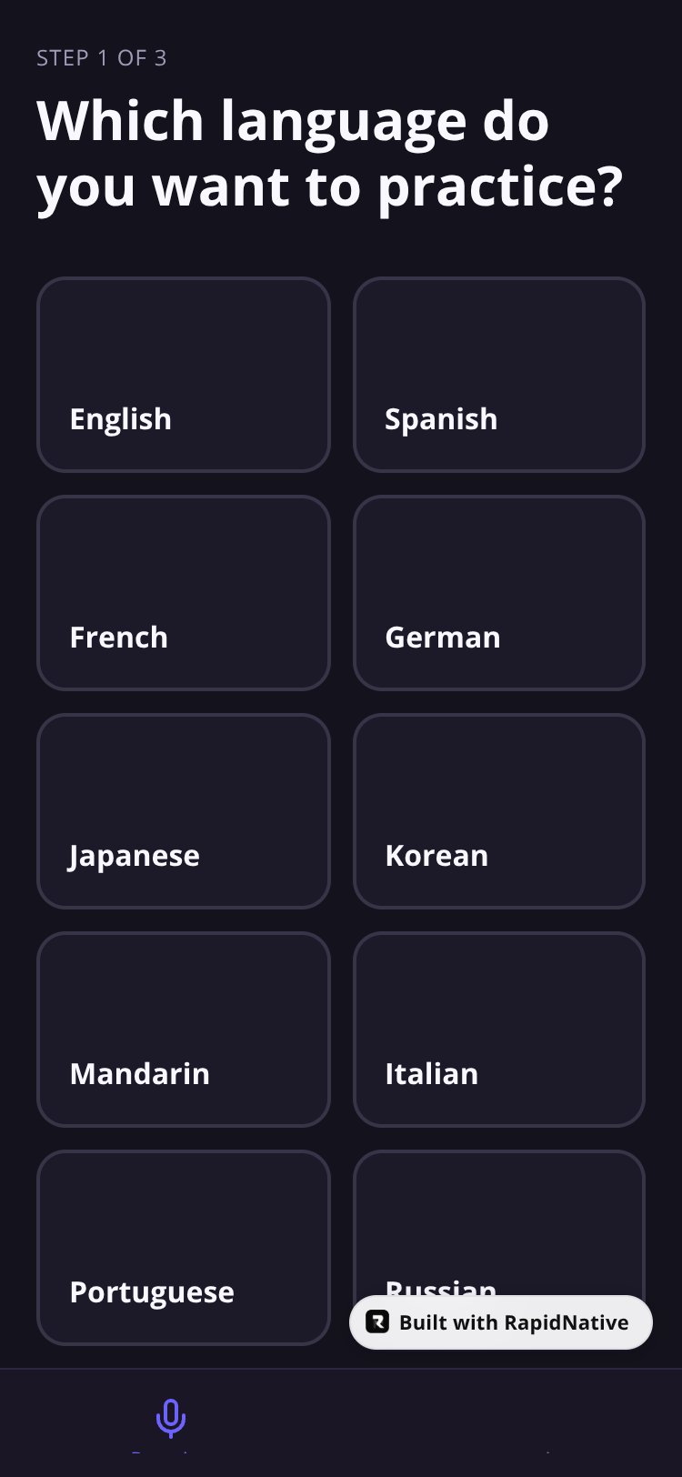 LinguaAI screen 3