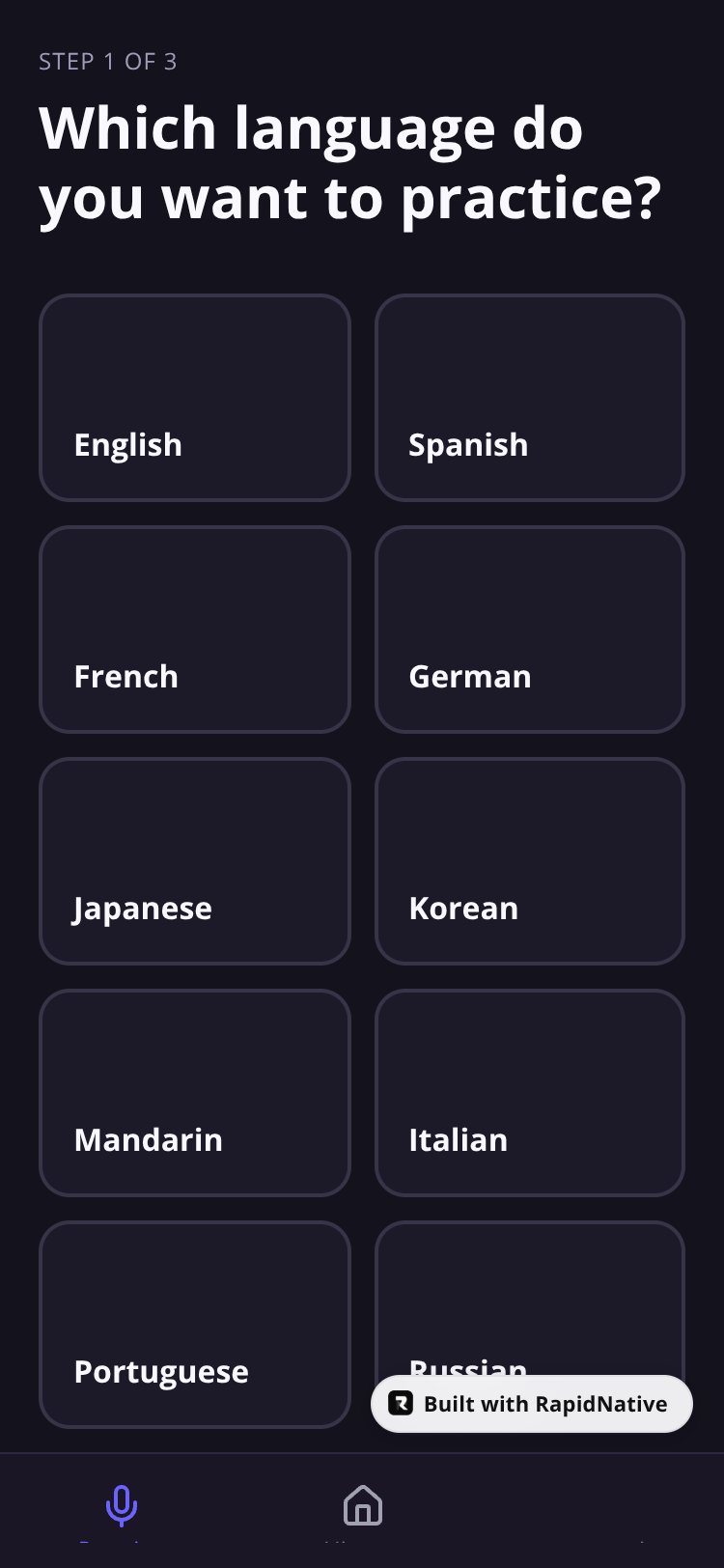 LinguaAI screen 3