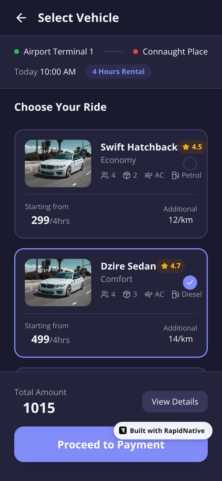 DriveGo screen 3