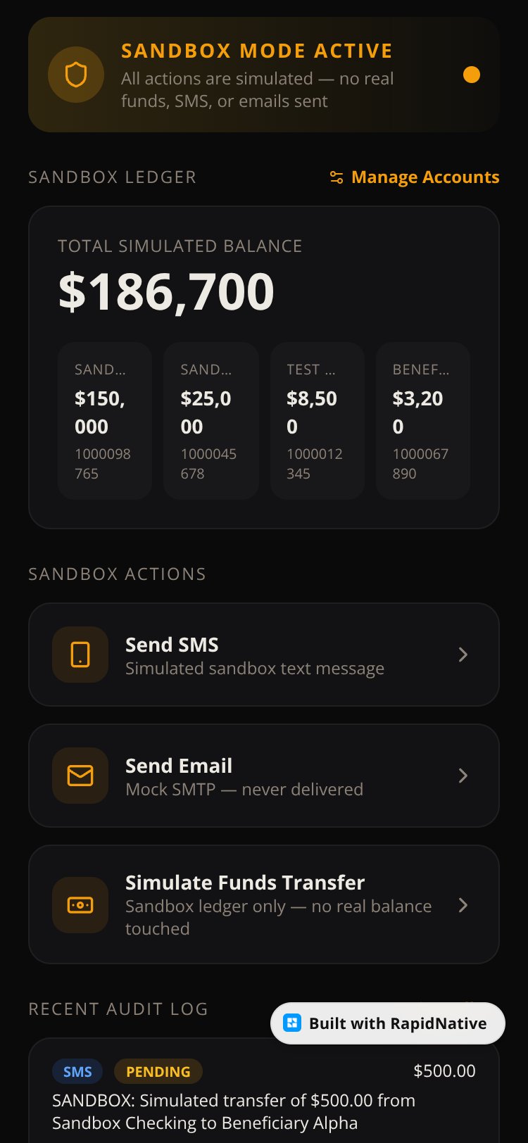 Sandbox Hub screen 3