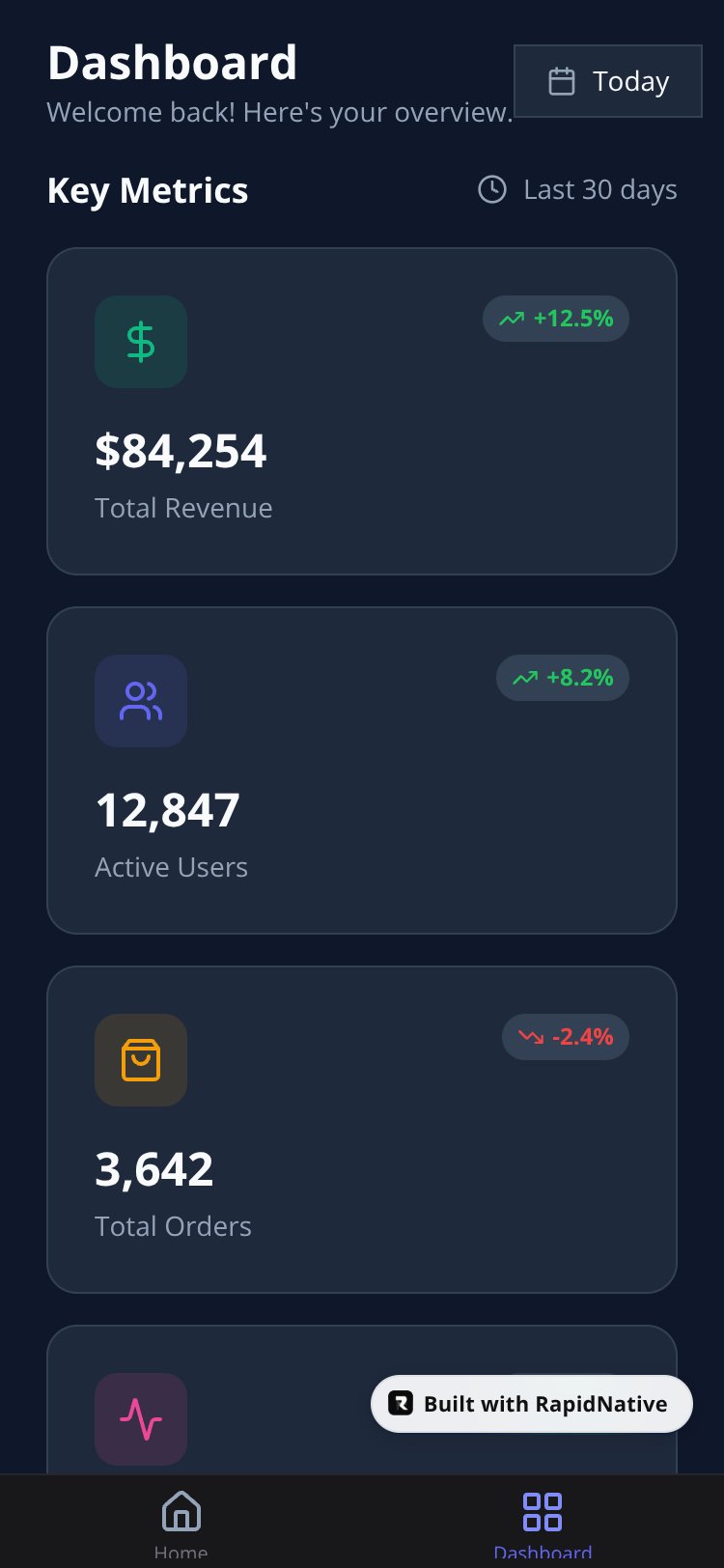 AdaptiveUI screen 2
