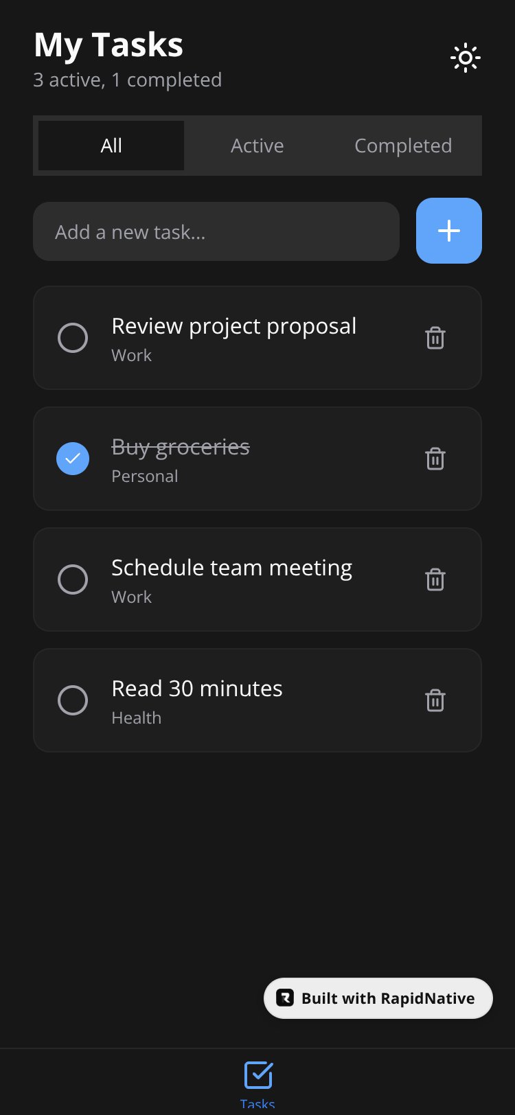 TaskFlow screen 1