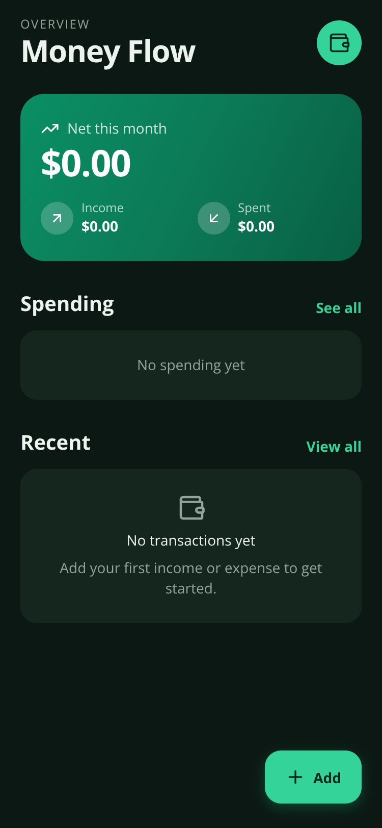 Money Flow screen 4