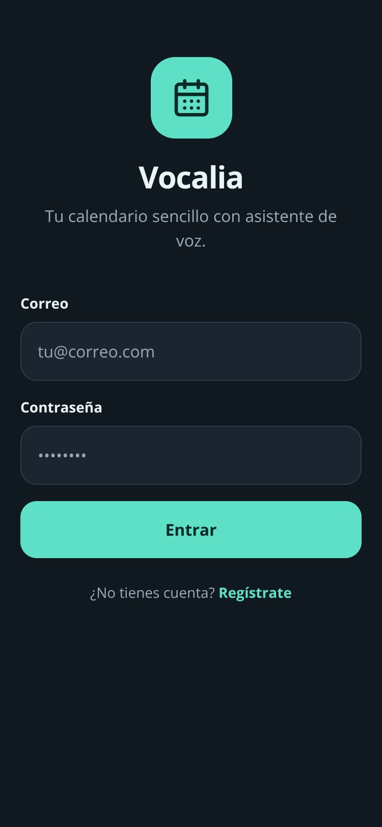 Vocalia screen 1