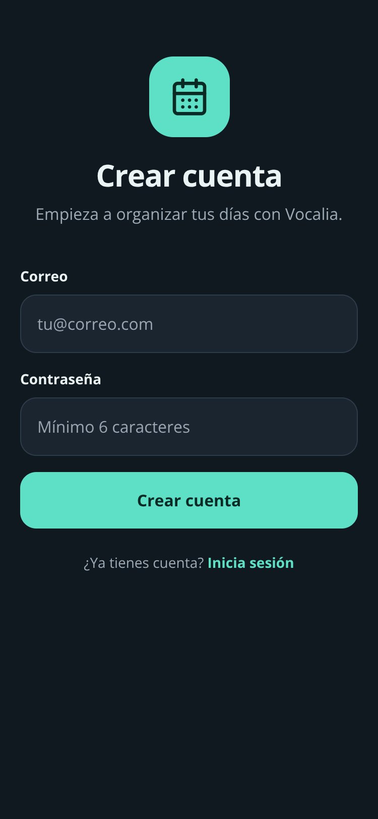 Vocalia screen 2