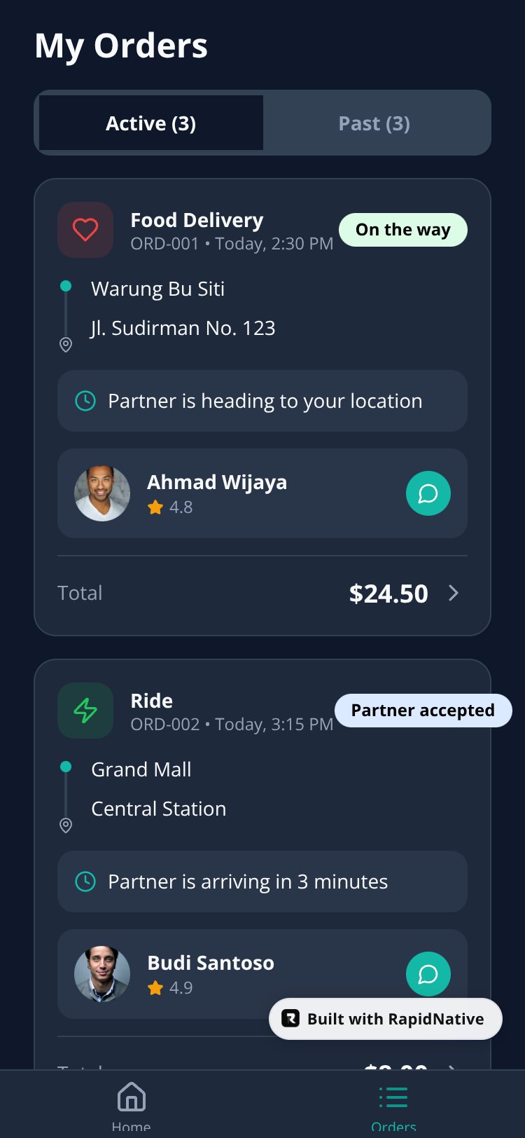 Mobku Super App screen 1