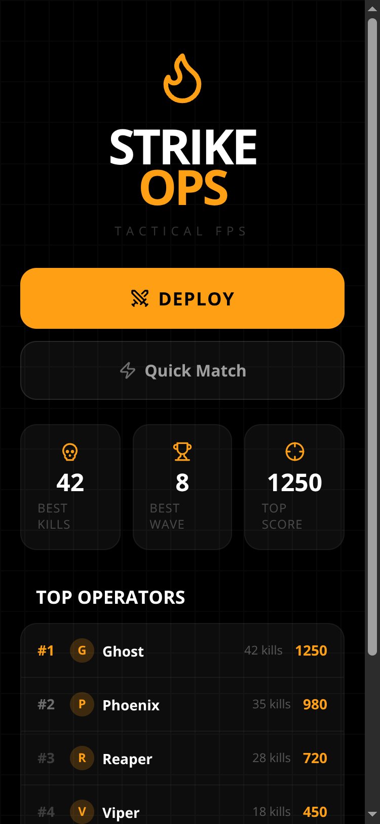 Strike Ops screen 2