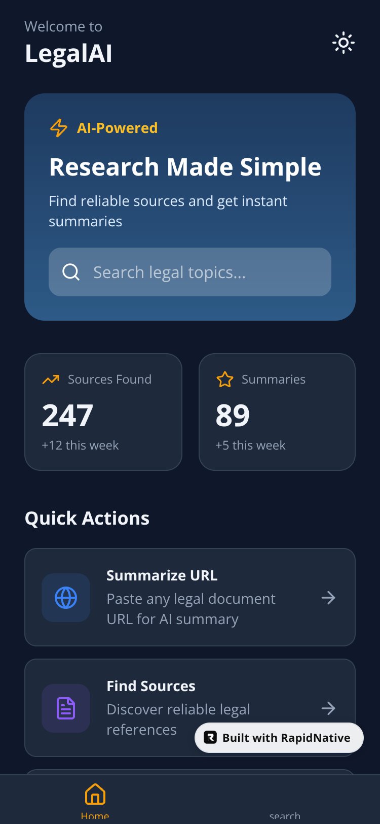 LegalAI screen 2